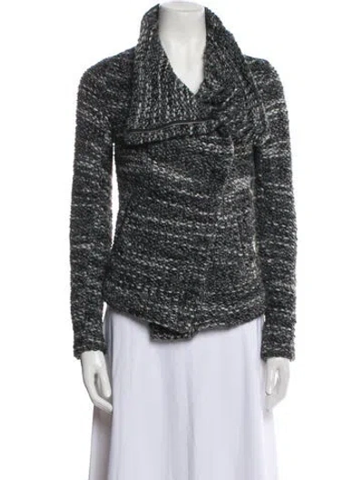 Pre-owned Iro Tweed Pattern Jacket In Gray