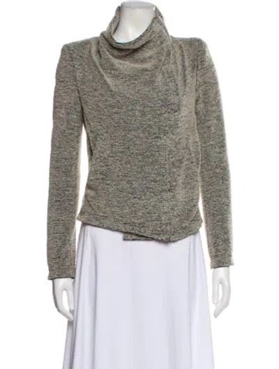 Pre-owned Iro Tweed Pattern Jacket In Gray