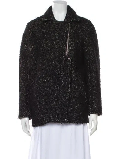 Pre-owned Iro Tweed Pattern Jacket In Gray