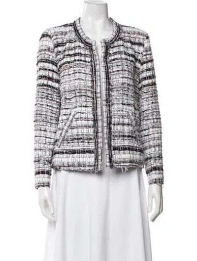 Pre-owned Iro Tweed Pattern Jacket In Grey