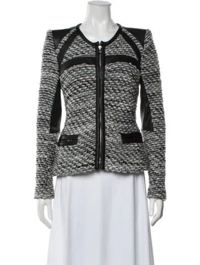 Pre-owned Iro Tweed Pattern Jacket In Grey