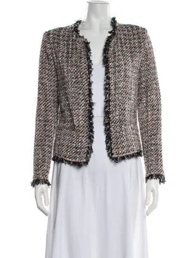Pre-owned Iro Tweed Pattern Jacket In Metallic/neutrals