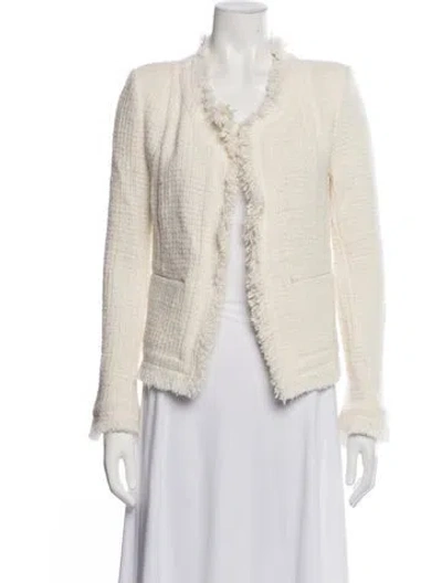 Pre-owned Iro Tweed Pattern Jacket In Metallic/neutrals
