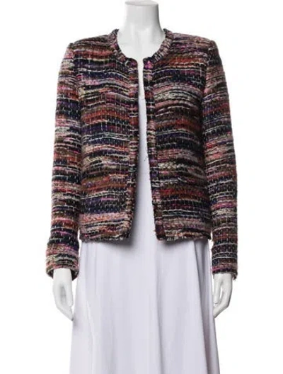 Pre-owned Iro Tweed Pattern Jacket In Multicolor