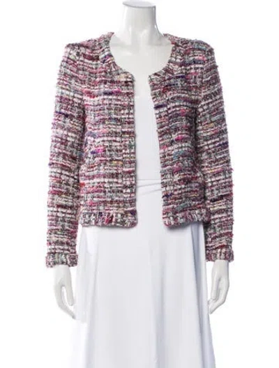 Pre-owned Iro Tweed Pattern Jacket In Multicolor