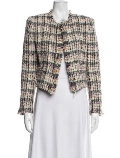 Pre-owned Iro Tweed Pattern Jacket In Multicolor