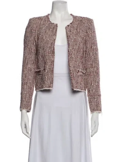Pre-owned Iro Tweed Pattern Jacket In Multicolor