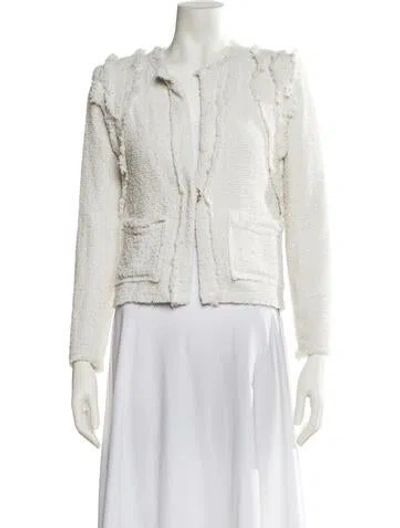 Pre-owned Iro Tweed Pattern Jacket In Neutral
