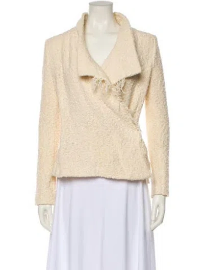 Pre-owned Iro Tweed Pattern Jacket In Neutral