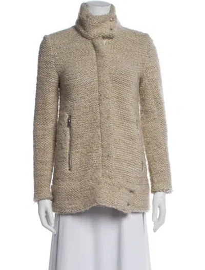 Pre-owned Iro Tweed Pattern Jacket In Neutral