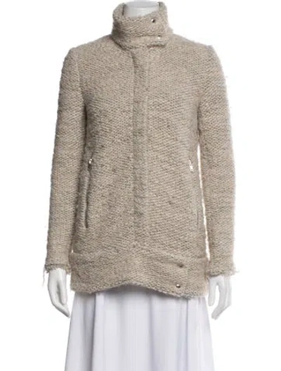 Pre-owned Iro Tweed Pattern Jacket In Neutral
