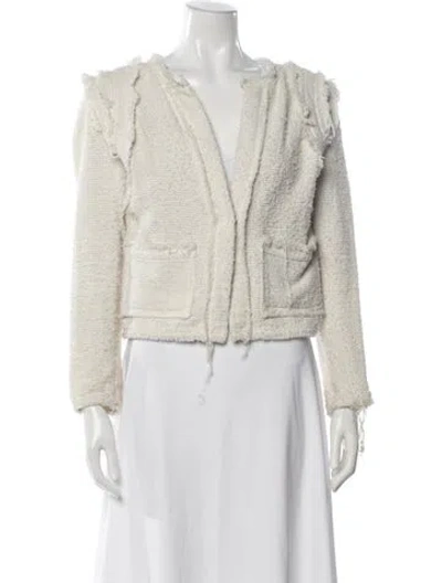 Pre-owned Iro Tweed Pattern Jacket In Neutral