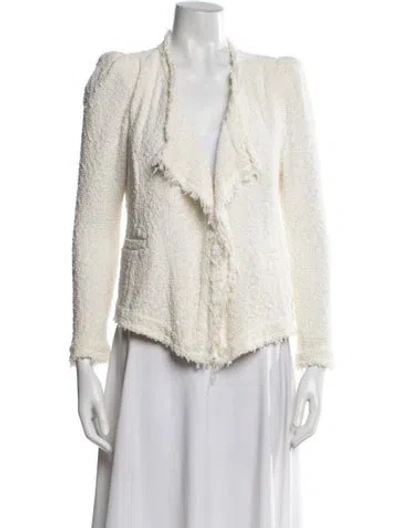 Pre-owned Iro Tweed Pattern Jacket In Neutral