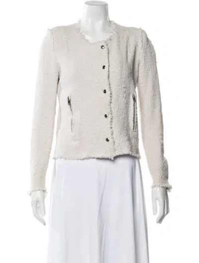 Pre-owned Iro Tweed Pattern Jacket In Neutral