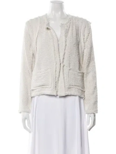 Pre-owned Iro Tweed Pattern Jacket In Neutral