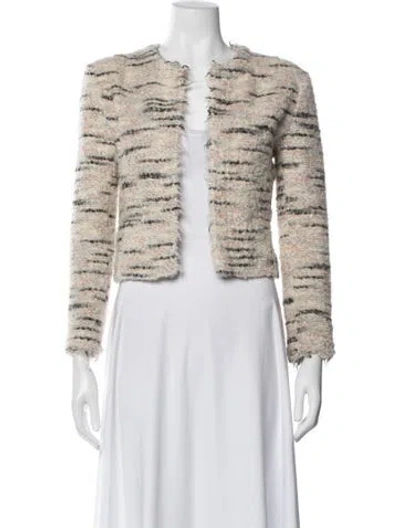 Pre-owned Iro Tweed Pattern Jacket In Neutral