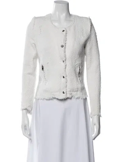Pre-owned Iro Tweed Pattern Jacket In Neutral