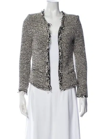 Pre-owned Iro Tweed Pattern Jacket In Neutral