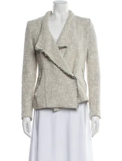 Pre-owned Iro Tweed Pattern Jacket In Neutral