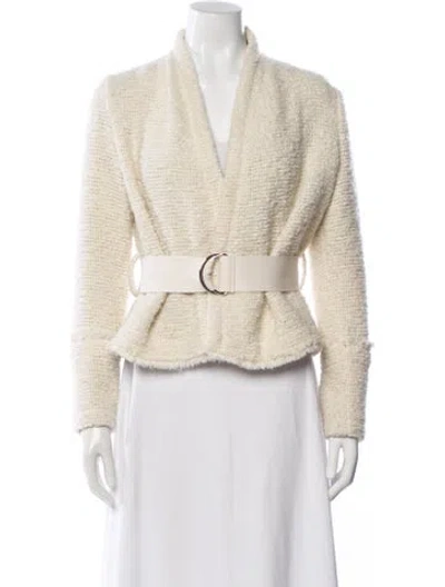 Pre-owned Iro Tweed Pattern Jacket In Neutral