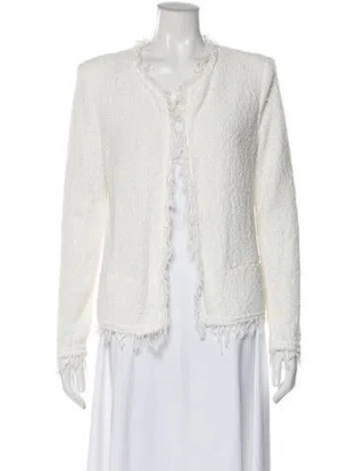 Pre-owned Iro Tweed Pattern Jacket In Neutral