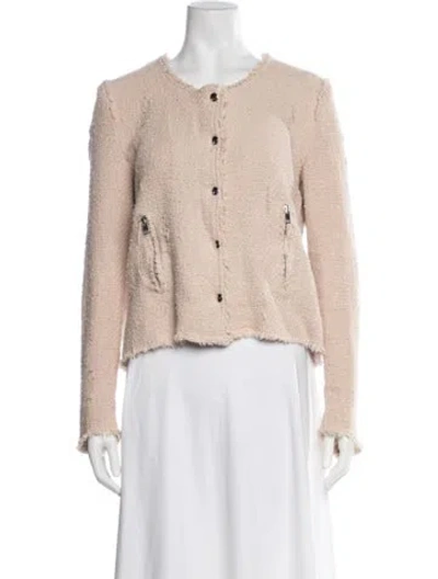 Pre-owned Iro Tweed Pattern Jacket In Neutral