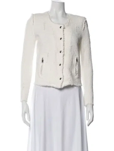 Pre-owned Iro Tweed Pattern Jacket In Neutral