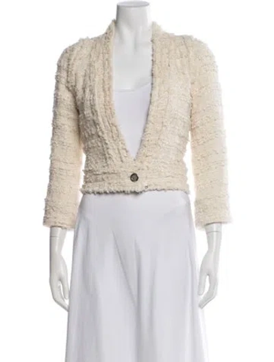 Pre-owned Iro Tweed Pattern Jacket In Neutral
