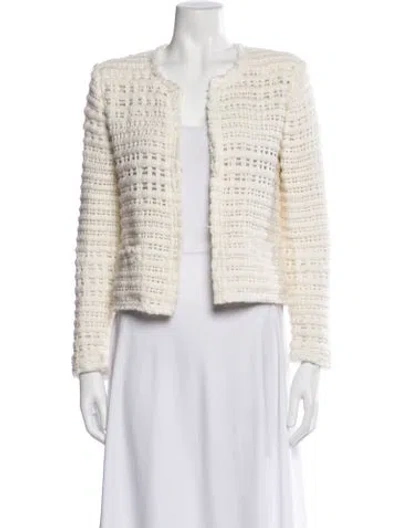Pre-owned Iro Tweed Pattern Jacket In Neutral