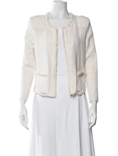 Pre-owned Iro Tweed Pattern Jacket In Neutral