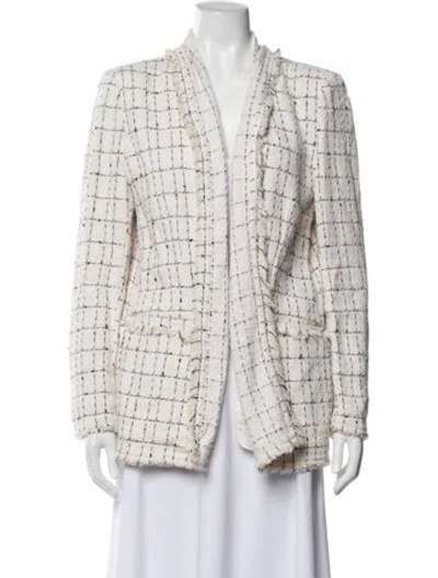 Pre-owned Iro Tweed Pattern Jacket In Neutral