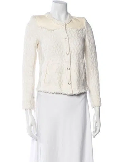 Pre-owned Iro Tweed Pattern Jacket In Neutrals