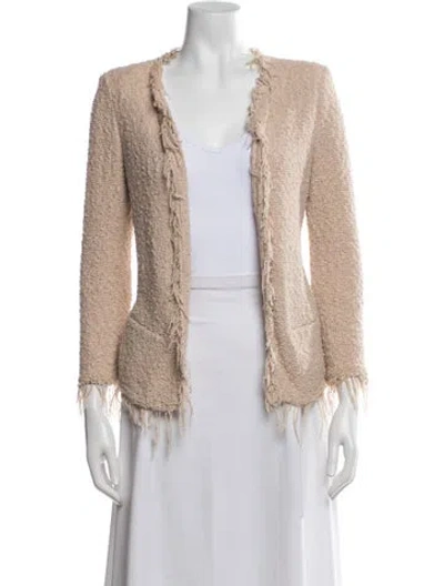 Pre-owned Iro Tweed Pattern Jacket In Neutrals