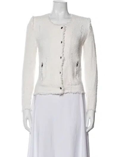 Pre-owned Iro Tweed Pattern Jacket In Neutrals
