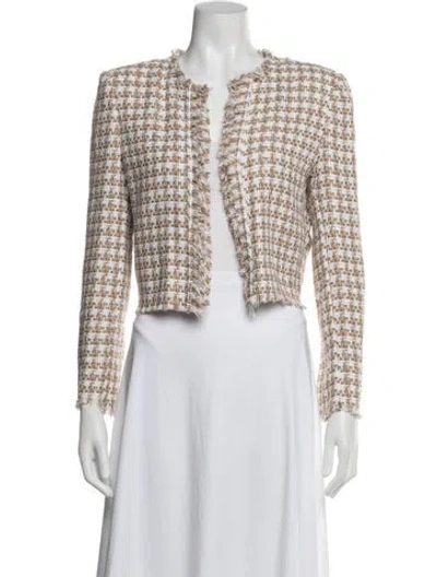 Pre-owned Iro Tweed Pattern Jacket In Neutrals