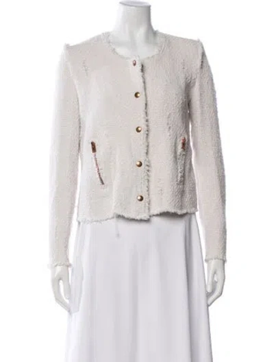 Pre-owned Iro Tweed Pattern Jacket In Neutrals
