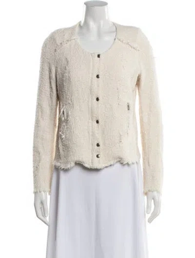 Pre-owned Iro Tweed Pattern Jacket In Neutrals