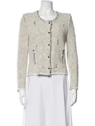 Pre-owned Iro Tweed Pattern Jacket In Neutrals