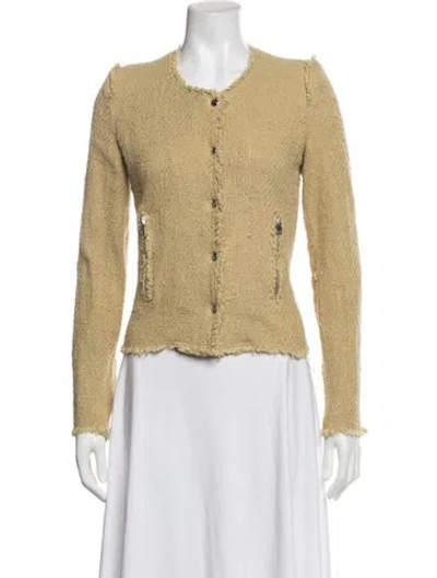 Pre-owned Iro Tweed Pattern Jacket In Neutrals