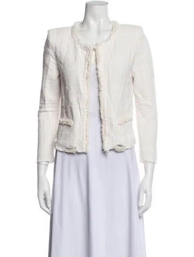 Pre-owned Iro Tweed Pattern Jacket In Neutrals