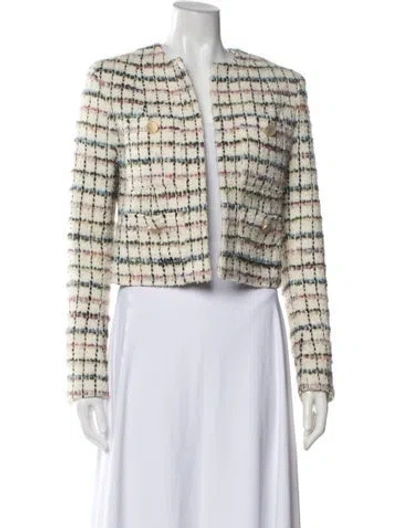 Pre-owned Iro Tweed Pattern Jacket In Neutrals