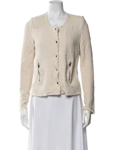 Pre-owned Iro Tweed Pattern Jacket In Neutrals
