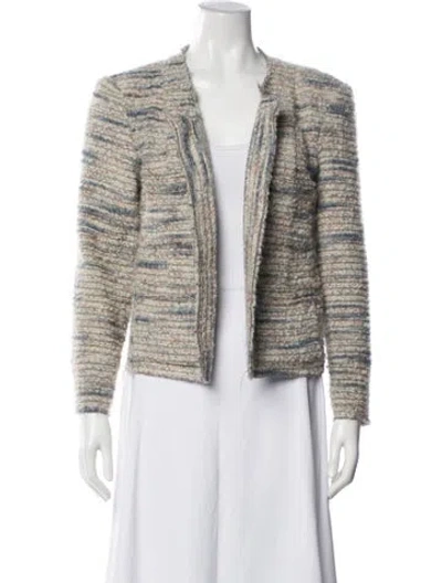 Pre-owned Iro Tweed Pattern Jacket In Neutrals