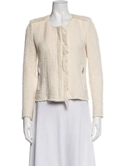 Pre-owned Iro Tweed Pattern Jacket In Neutrals