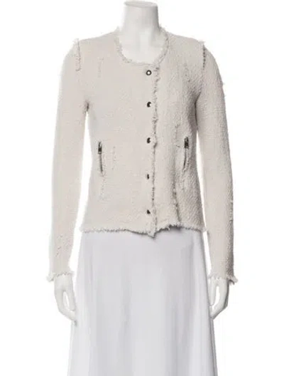 Pre-owned Iro Tweed Pattern Jacket In Neutrals