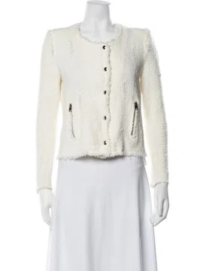 Pre-owned Iro Tweed Pattern Jacket In Neutrals
