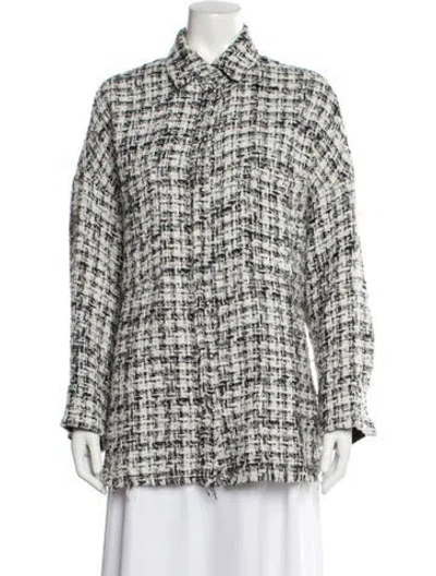 Pre-owned Iro Tweed Pattern Jacket In Neutrals