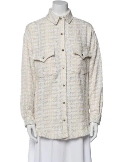 Pre-owned Iro Tweed Pattern Jacket W/ Tags