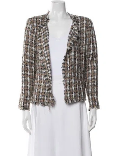 Pre-owned Iro Tweed Pattern Jacket W/ Tags