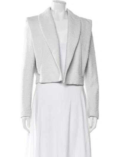 Pre-owned Iro Tweed Pattern Jacket W/ Tags In White